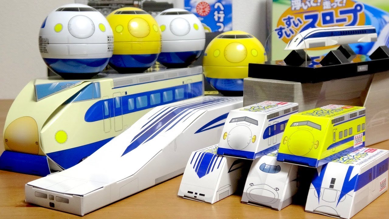 I bought and received souvenirs at the Linear Museum! The L0 series, N700 Shinkansen, 300 series,...