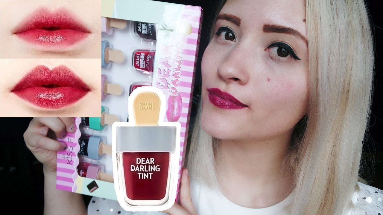Reseña tintas para labios en forma de paleta, Kissfly 🍭 / tintas coreanas