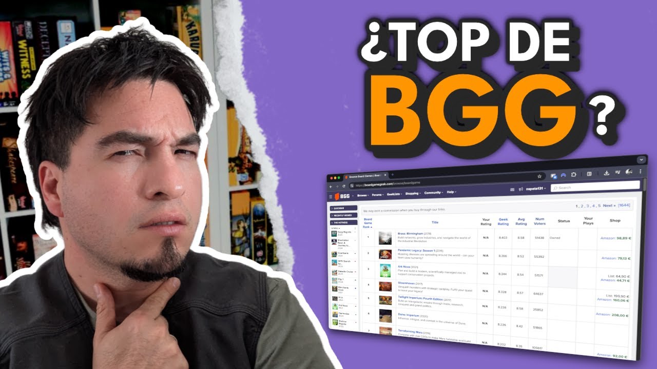 📊 ¿Cómo se calcula el ranking de BGG? — La Matatena