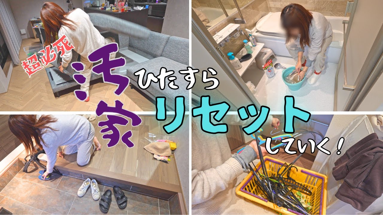【スッキリ】来客前に散らかりハウスをリセット【片付け/掃除/主婦/ズボラ/汚家】