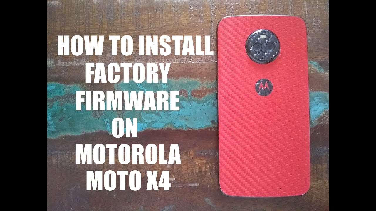 Как установить заводскую прошивку на Moto X4