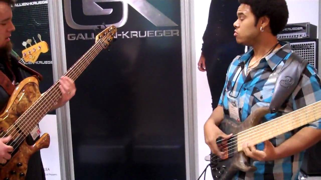 Damian Erskine & Robert Bubby Lewis jamming at GK NAMM 2010