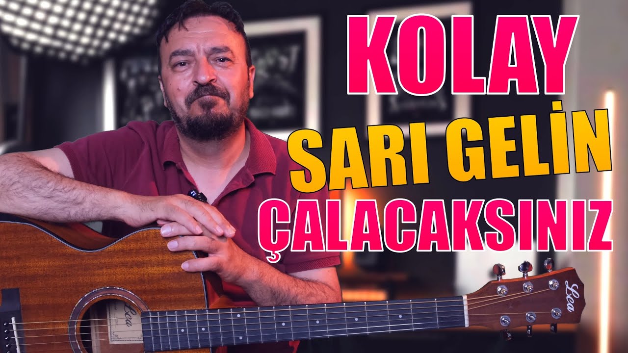 ÇOK KOLAY SARI GELİN GİTAR SOLO ÇALMAK