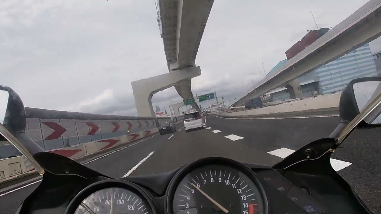 zzr400で走る横浜環状線(東神奈川～子安間)280円サーキット❗️ #zzr400