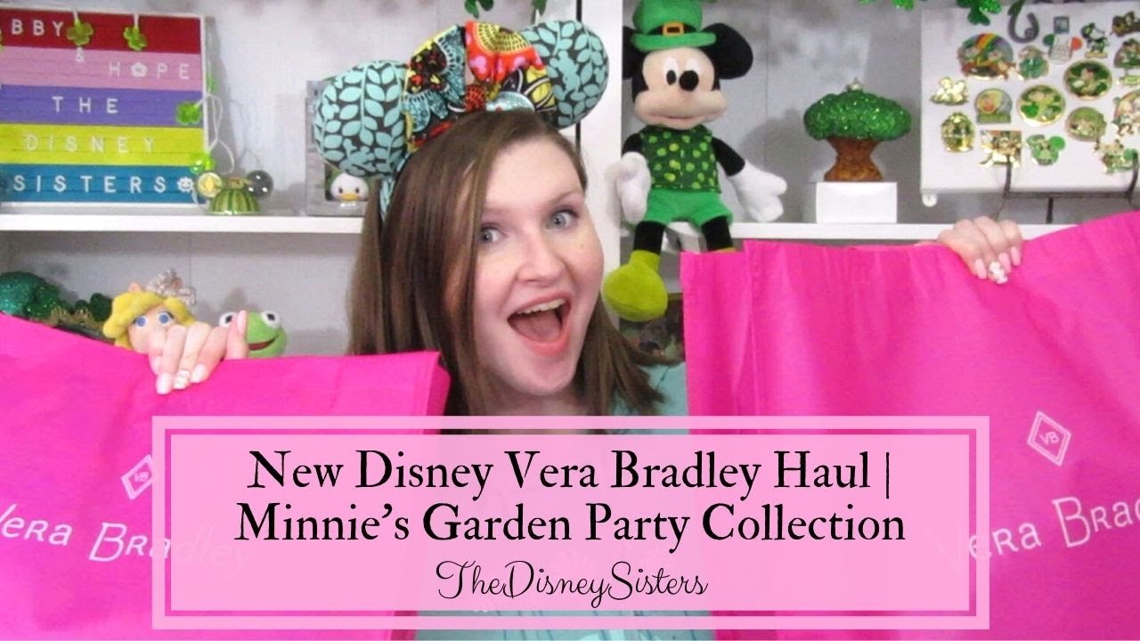 New Disney Vera Bradley Haul | Minnie's Garden Party Collection 2021 - TheDisneySisters