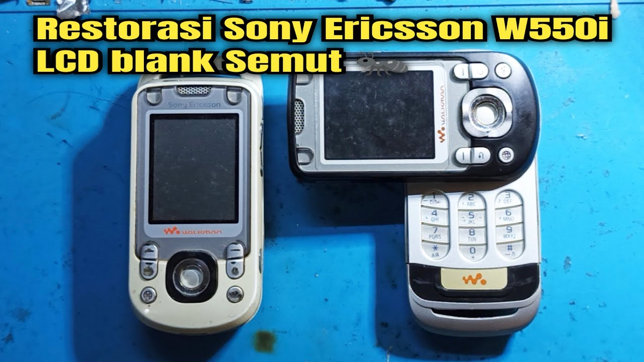Restorasi Service HP Sony Ericsson W550i Lcd blank Semut