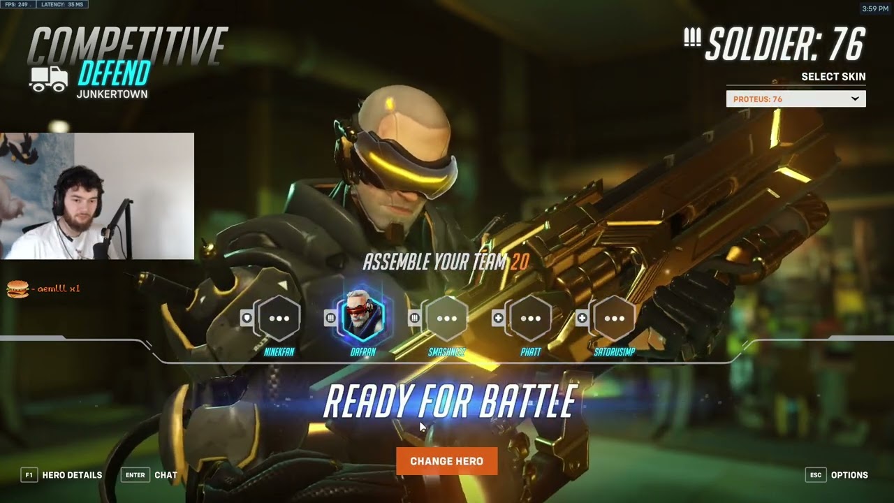 DAFRAN INSANE BASTION + SOLDIER 76 OVERWATCH 2 SEASON 1 GAMEPLAY