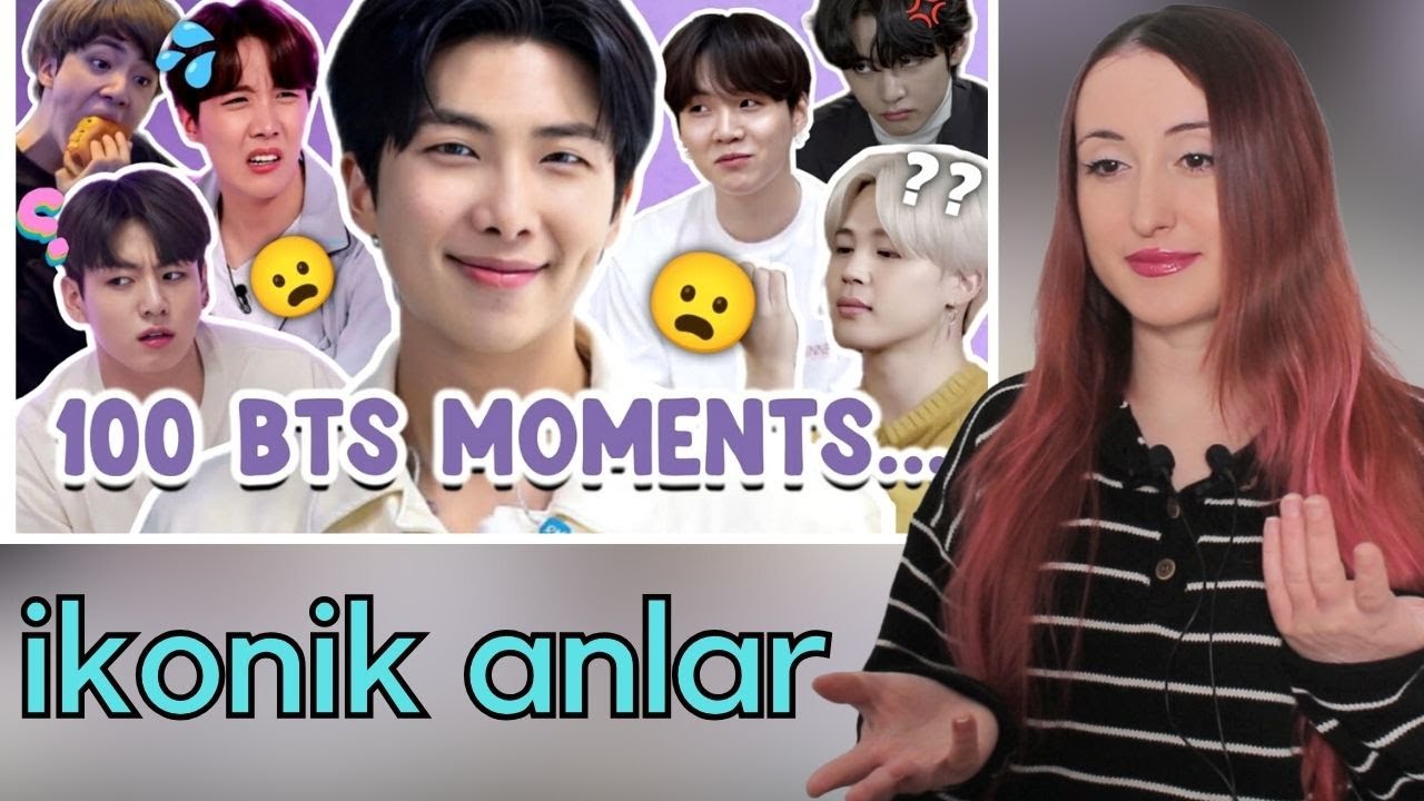 BTS'in En İkonik 100 Anı Tepki | KPOP TEPKİ | KPOP REACTION - 100 iconic bts moments