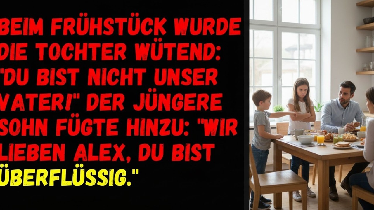 ⚡Beim Frühstück regte sich die Tochter auf  „Du bist nicht unser Vater!  Der jüngste Sohn fügte hin⚡