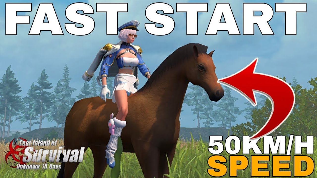 My fastest start using the horse in Last Island of Survival