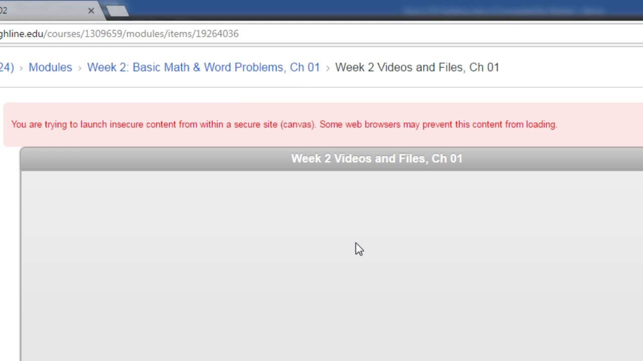 Busn 135: Dont Watch Videos In Canvas