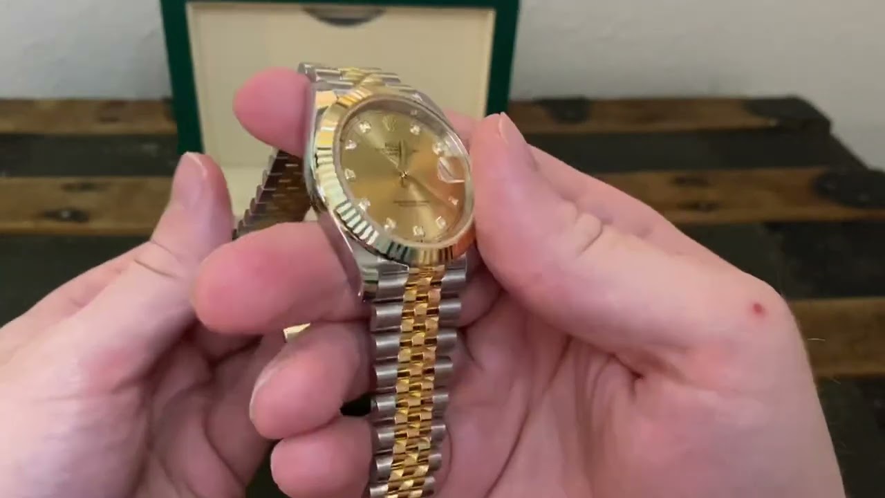The classiest Rolex the DJ 41 two tone: Hands on