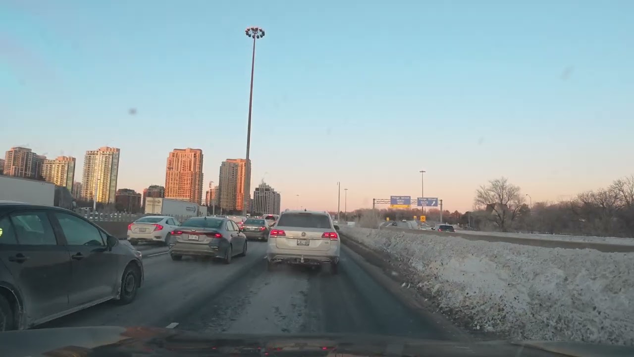 Toronto City Drive Winter