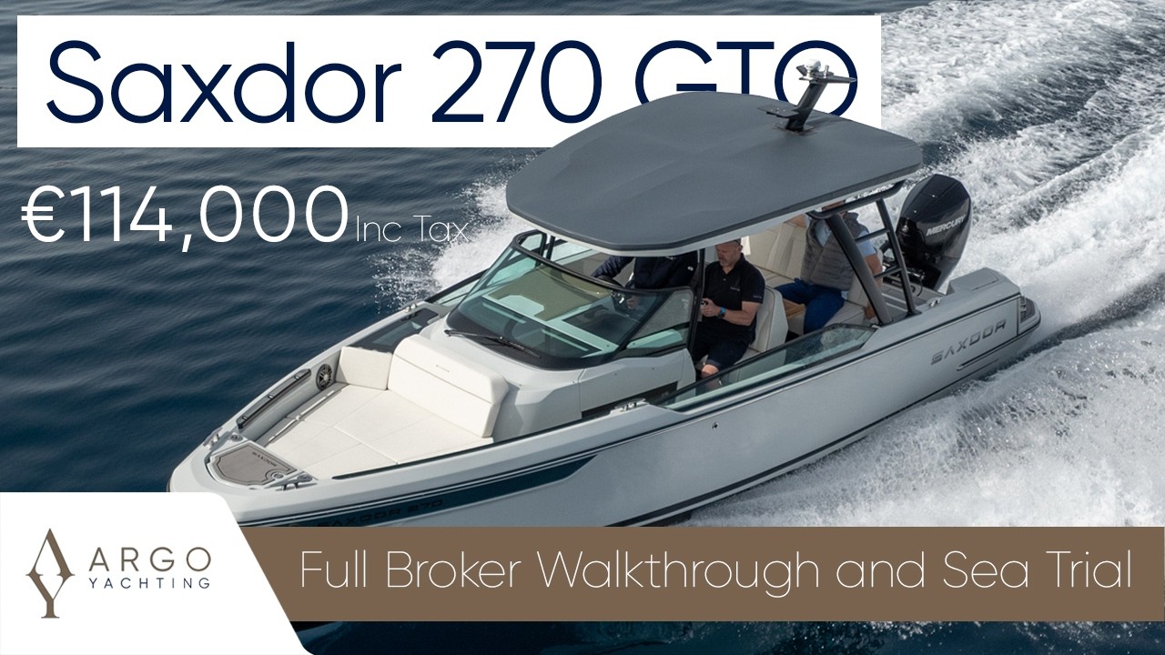 НОВИНКА Saxdor 270 GTO Broker: прохождение и ходовые испытания с Трейси Нил