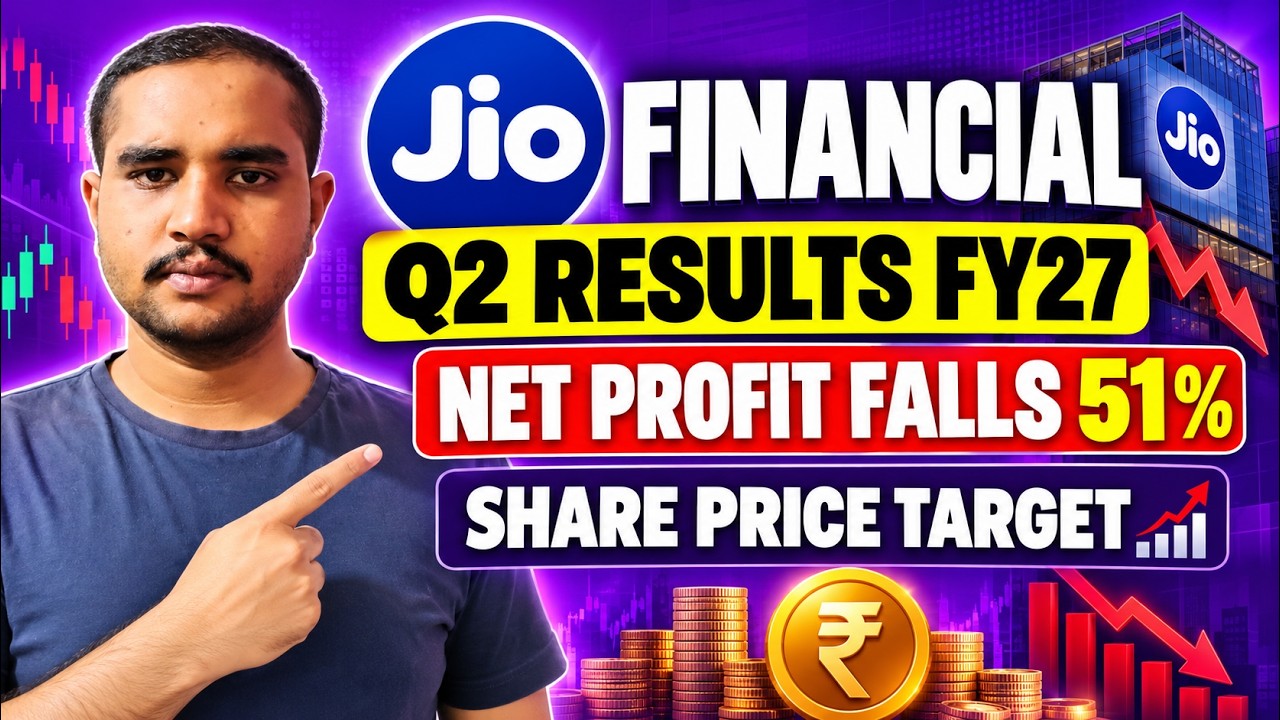Jio Financial Services Q2 Results FY27 🚨 | Net Profit Falls 51% | Share Price Target & Analysis
