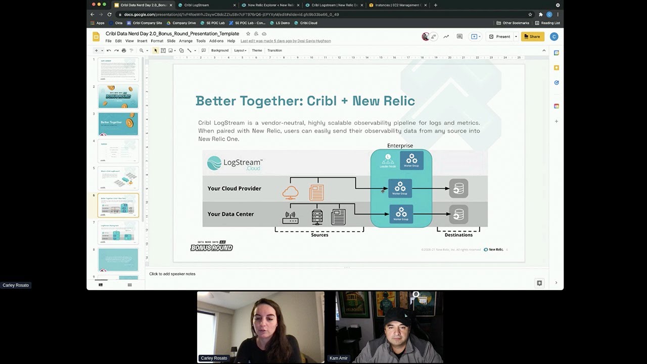 Low Code Way to Get Logs & Metrics into New Relic with Cribl LogStream