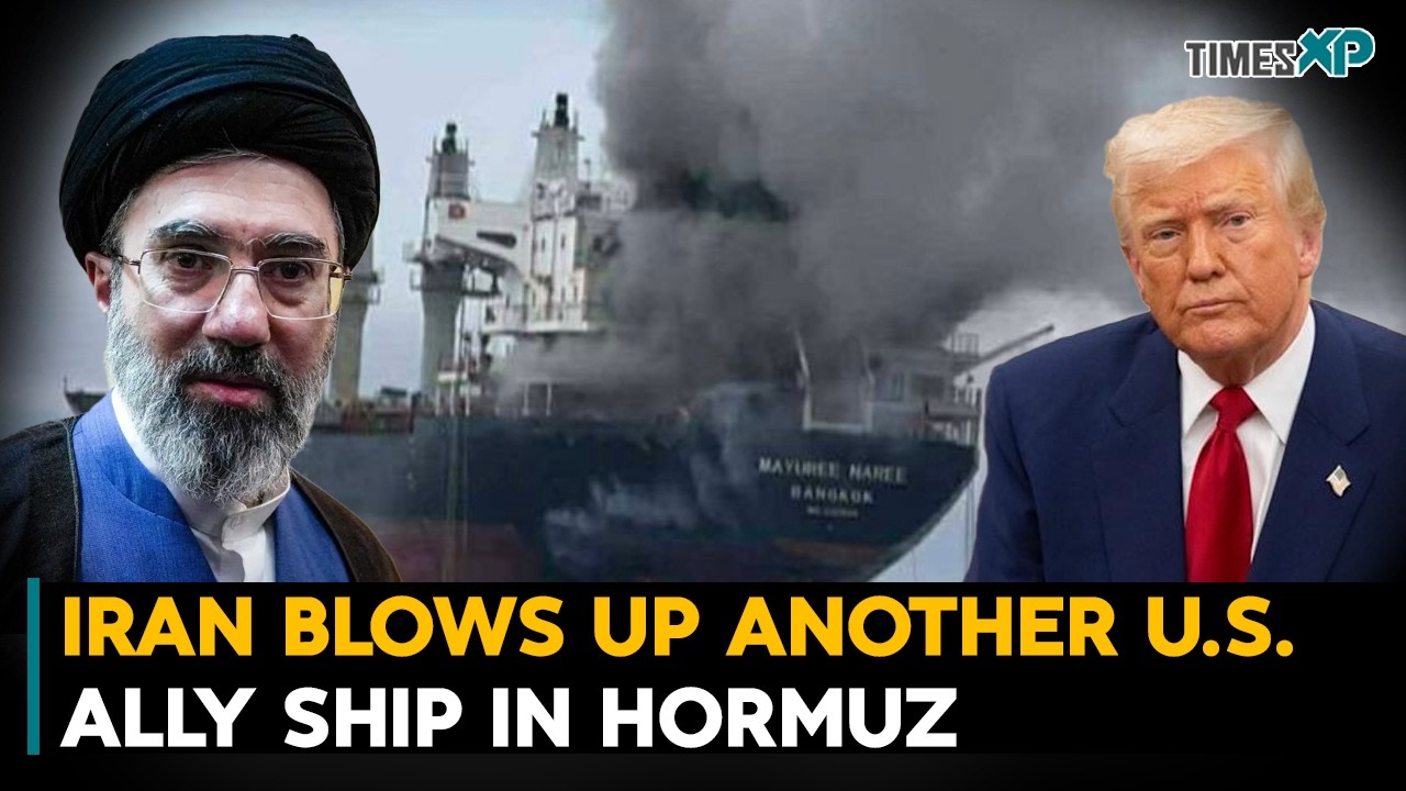 Iran Blows Up  Another U.S. Ally Ship In Strait Of Hormuz| Iran-Israel-U.S. War