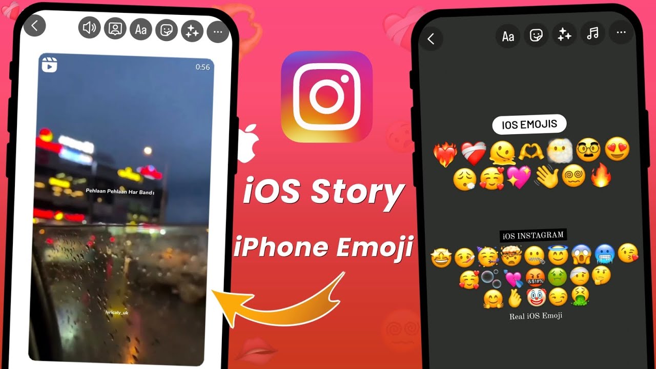 История iPhone в Instagram для Android | История с эмодзи и круглыми краями для iOS😍 Полная верси...