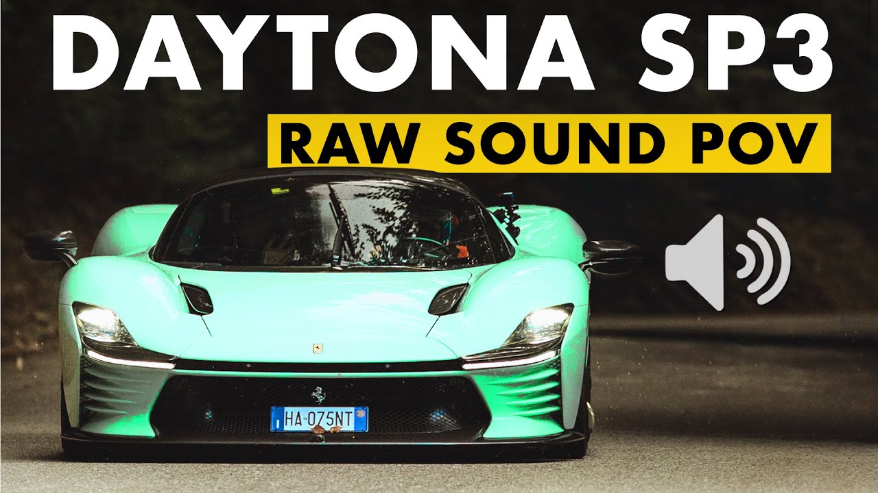Ferrari Daytona SP3 • Звук V12 от первого лица на горной дороге