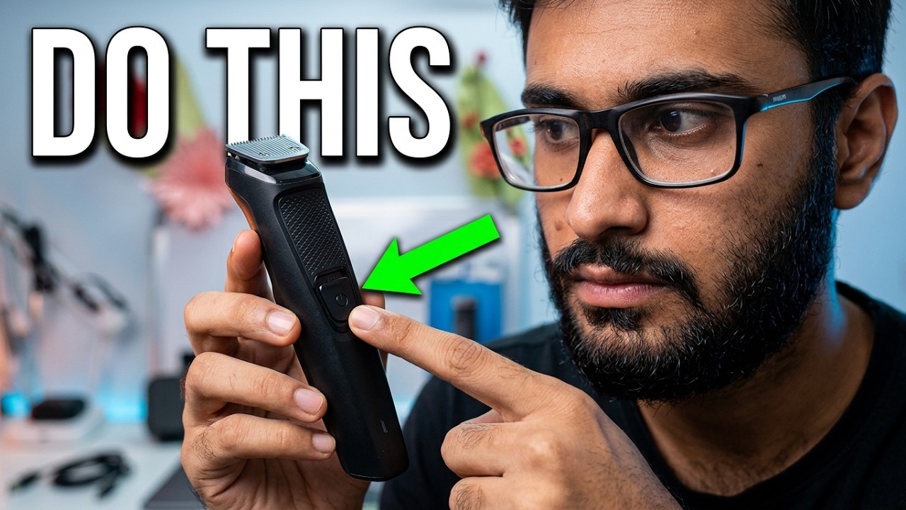 What is the small button on PHILIP'S TRIMMER? #products #electronic #sell #philips #products #sale