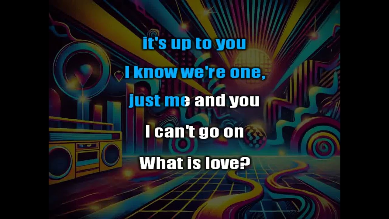 Haddaway - What Is Love (Male Karaoke)