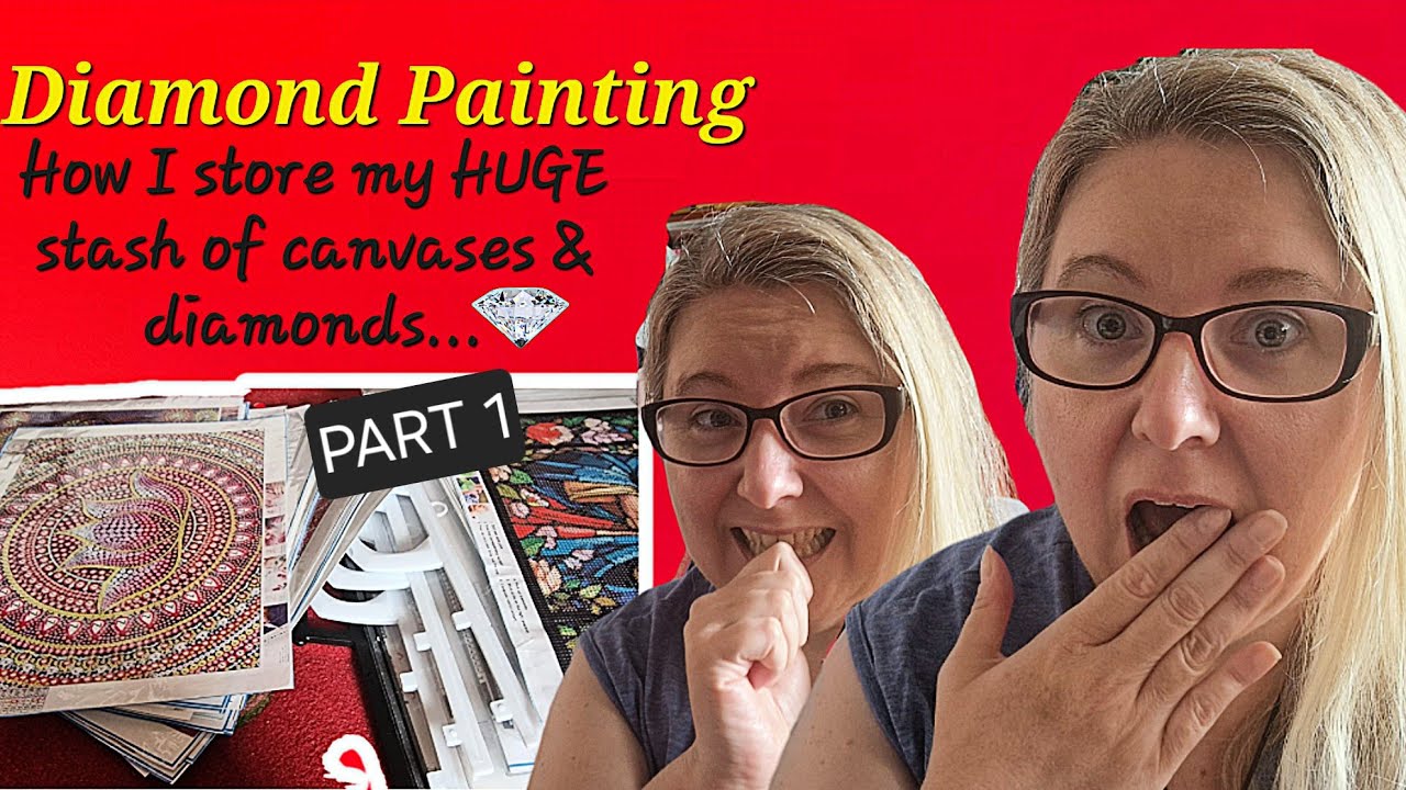 Diamond Painting Canvas & Diamond Storage Part 1 #diamondpainting #storage #diamondpaintings #stash