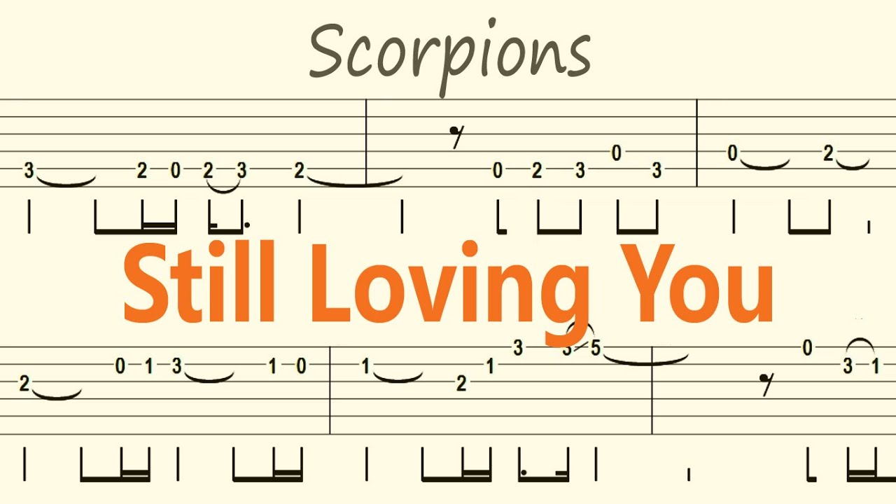 Still Loving You / Scorpions / Guitar Solo Tab+BackingTrack
