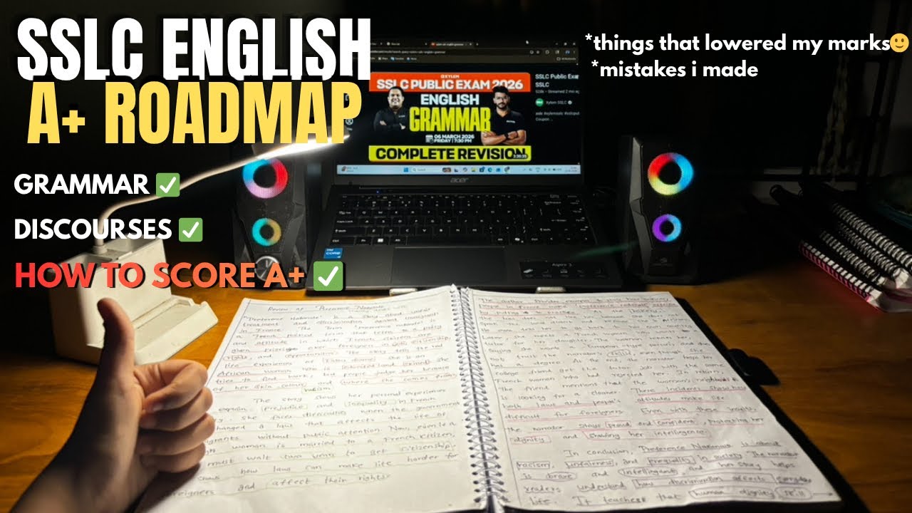 SSLC ENGLISH TIPS THAT ACTUALLY HELPED ME TO SCORE A+ 👀 |