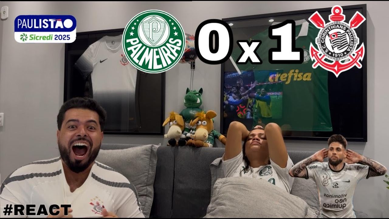 REACT REAÇÕES PALMEIRAS x CORINTHIANS | Casal Rivalidade