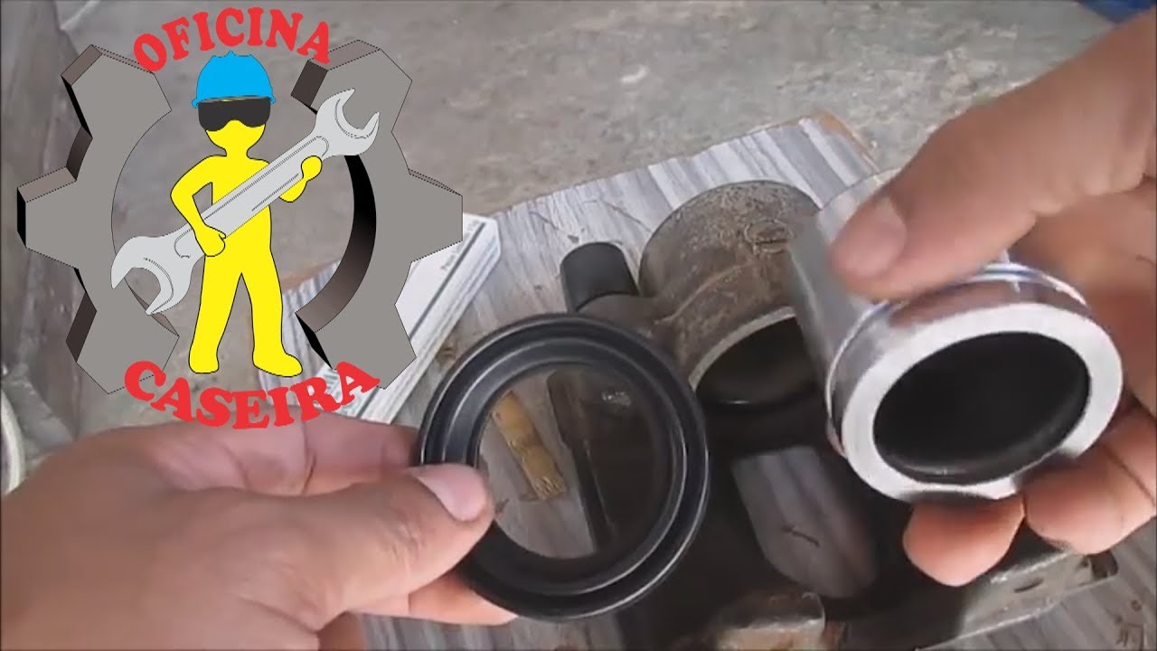 troca das pastilhas e reparo da pinça de freio parte 2