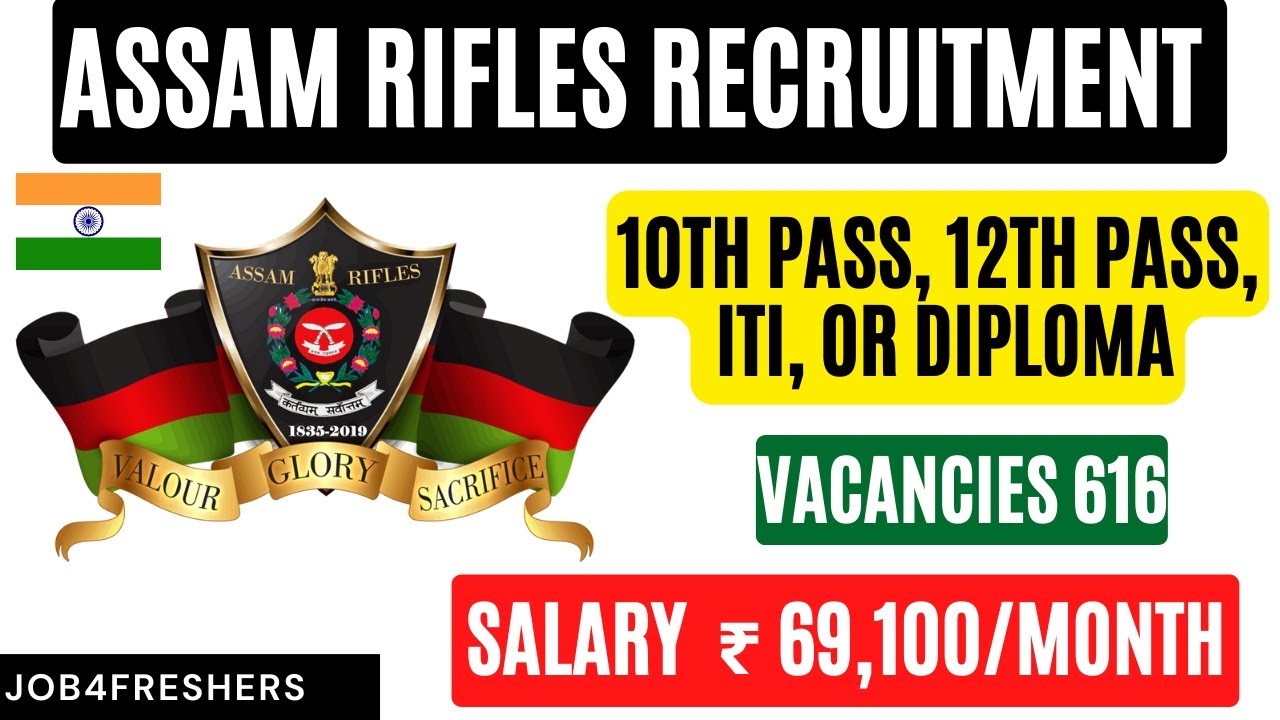 Assam Rifles Recruitment 2023 | latest jobs notification | Job4freshers
