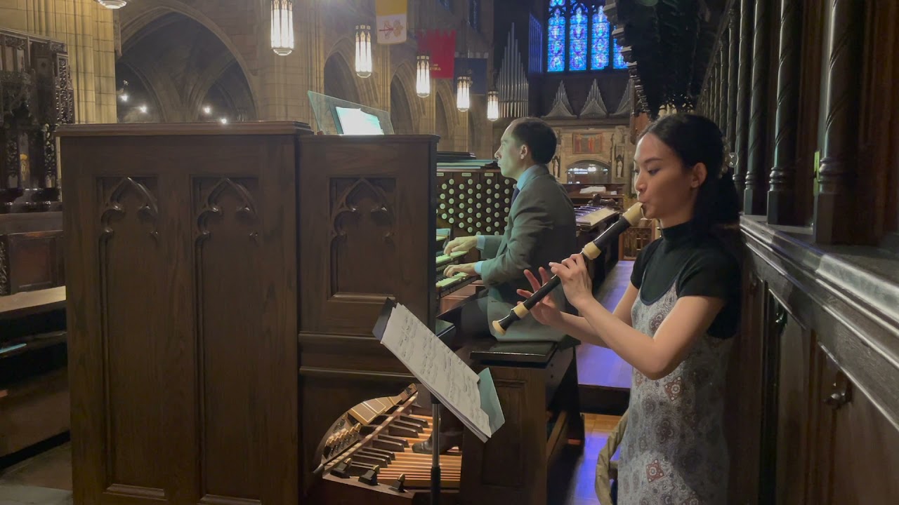 Bach Trio Sonata BWV528, arranged for the alto recorder and organ