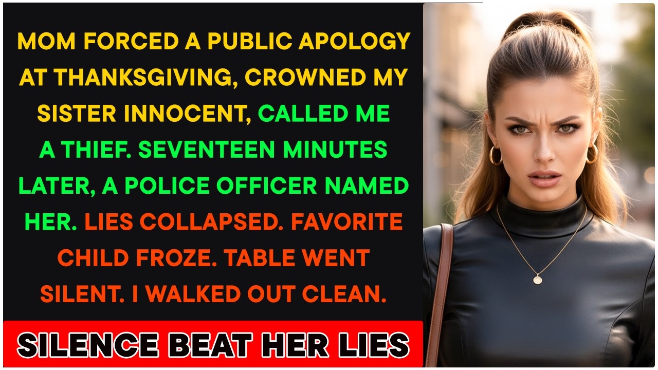 APOLOGIZE TO YOUR SISTER NOW” MY MOM ORDERED AT THANKSGIVING— UNTIL A POLICE OFFICER