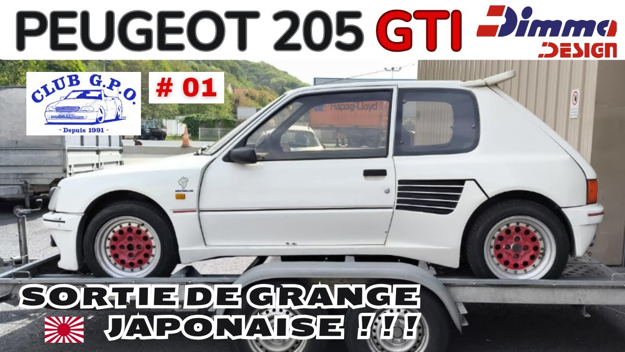 PEUGEOT 205 GTI 1.9 DIMMA DESIGN : Importée du Japon à l'état d'épave Tout est à refaire Episode 01