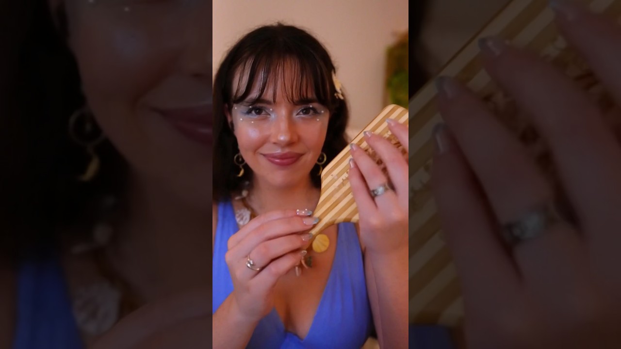 A mermaid brushes your hair 🧜‍♀️✨🐚🔱 #asmr