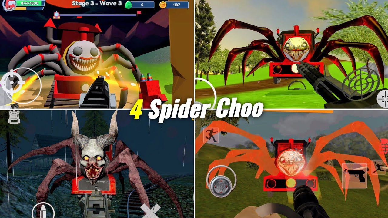 4 Spider monster train game Choo 7/1/2026