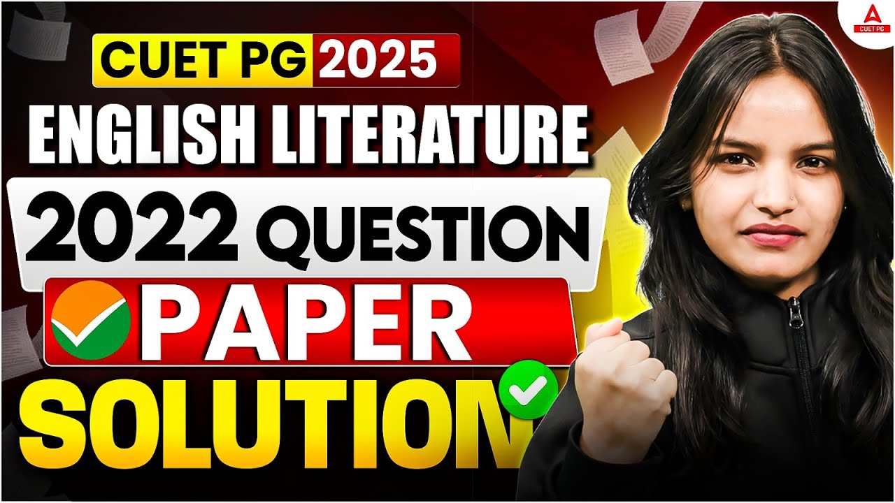CUET PG English Literature 2022 Paper Complete Solution | English Literature Previous Question Paper