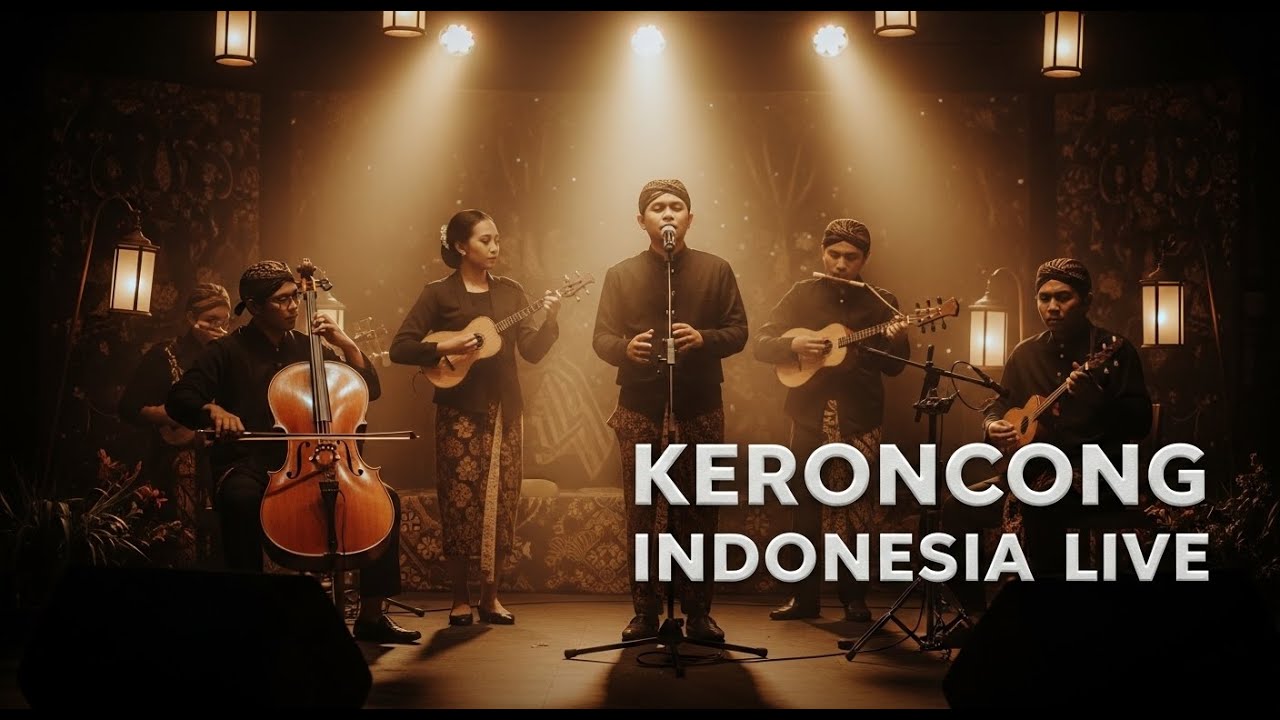 Live Indonesian Classical Music 24/7 – Keroncong Strings and Flute Ambience
