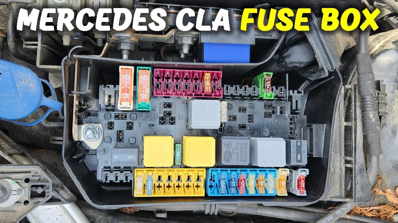 Mercedes CLA250 (X117)/ GLA250(X156) Engine Bay Fuse Box Diagram Explained (2013-2019)