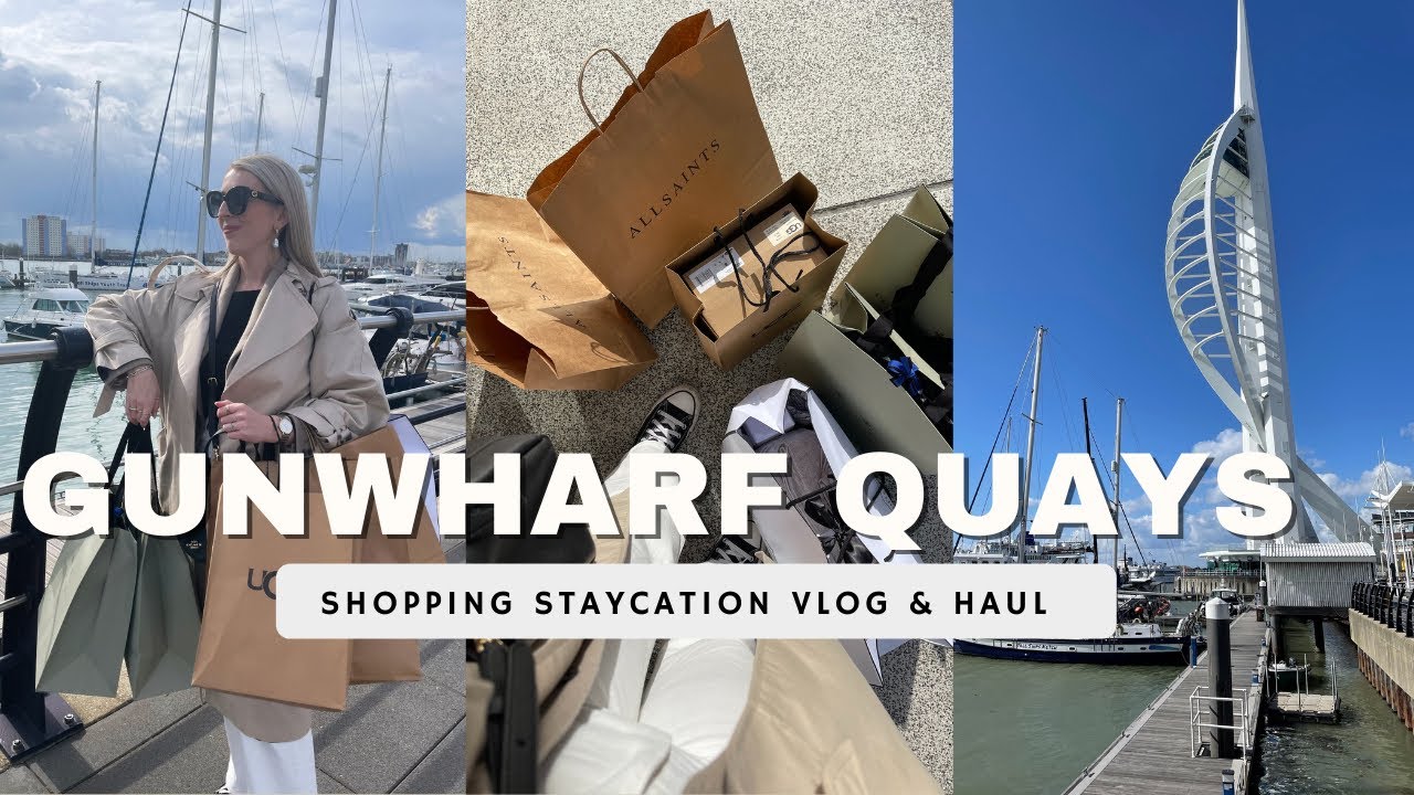 COME SHOPPING WITH US TO GUNWHARF QUAYS| VLOG & HAUL| APRIL 2022| Katie Peake