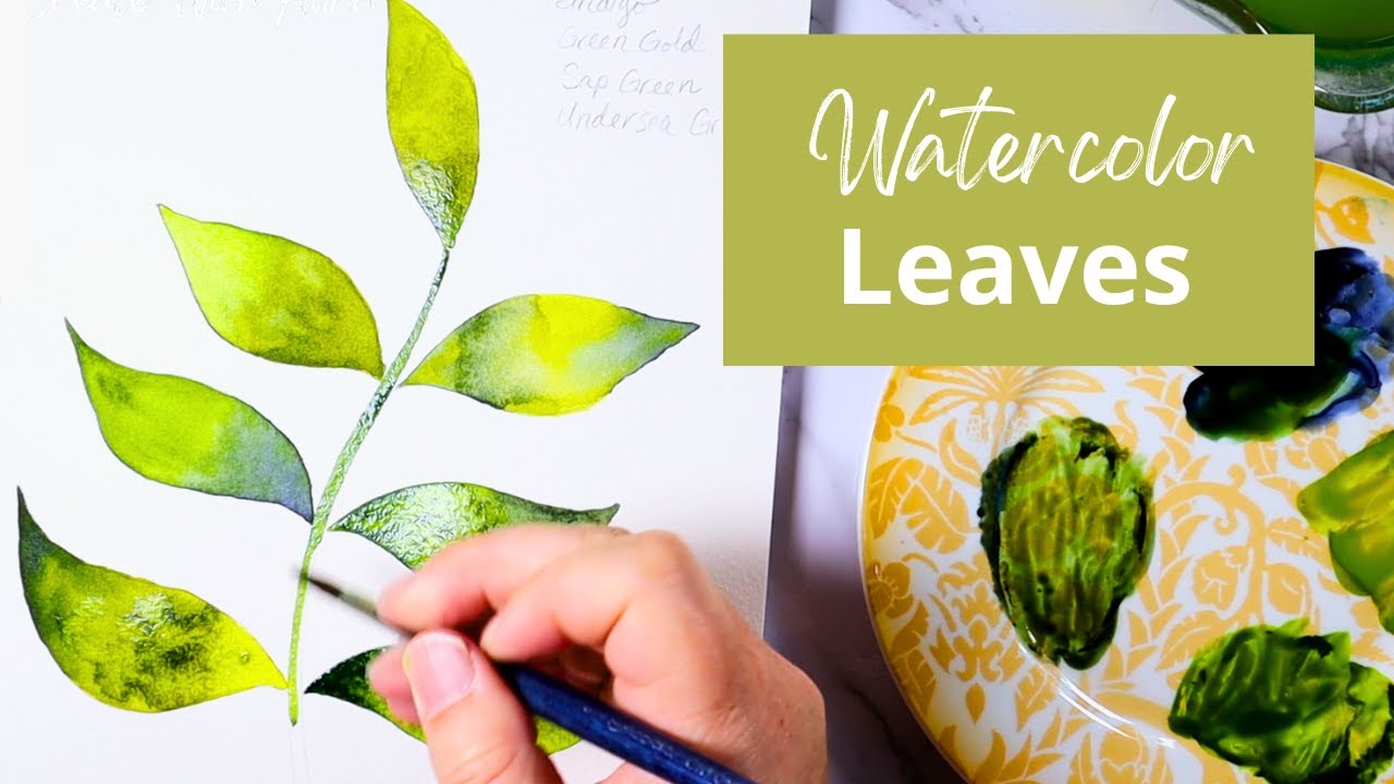 Watercolor Leaves Tutorial for Beginners
