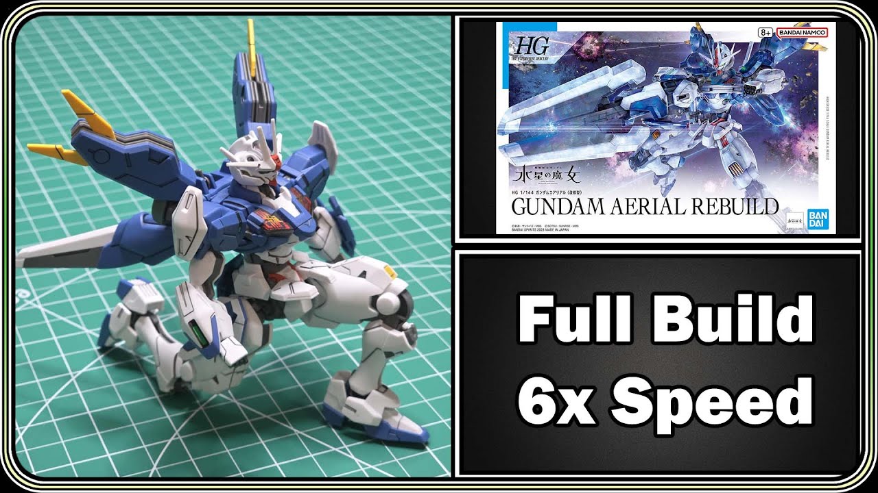 Gundam Aerial Rebuild - Full Build - 6x Speed - XVX-016RN || HGWFM 19