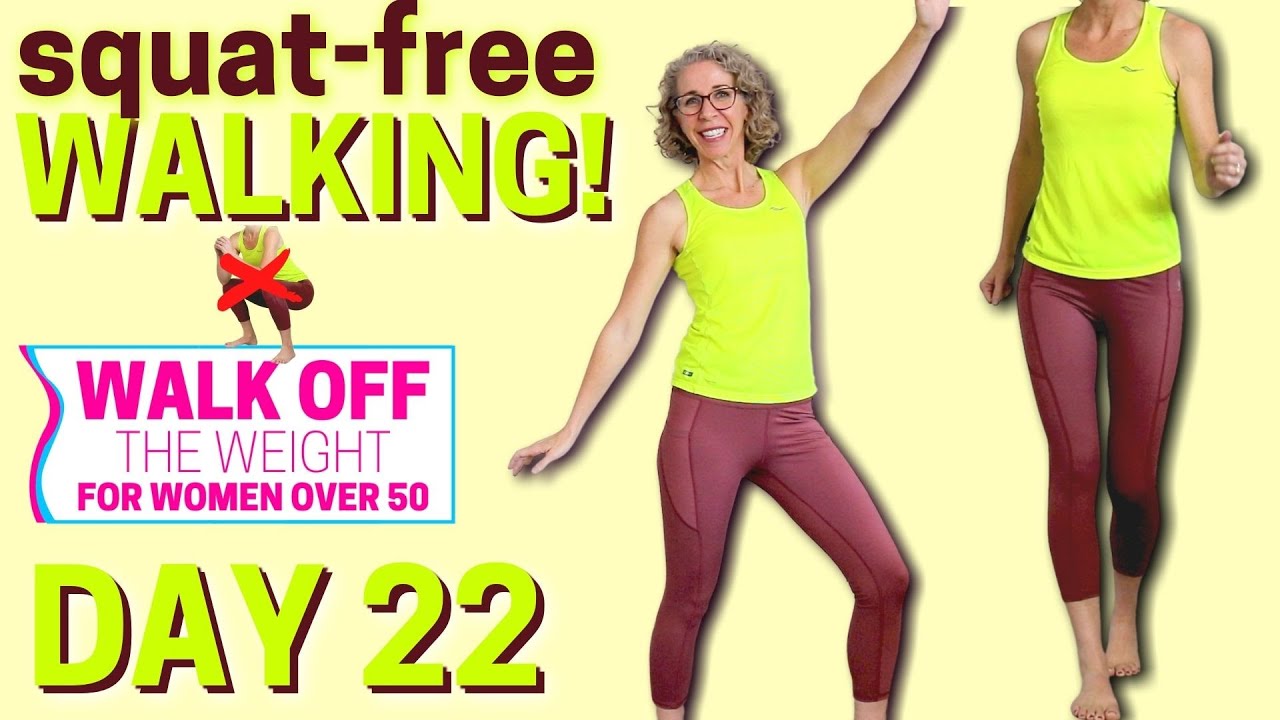 WALK Your Way LEAN Pain Free, Squat Free Cardio Workout no equipment 🦶 WALK Off the Weight Day 22