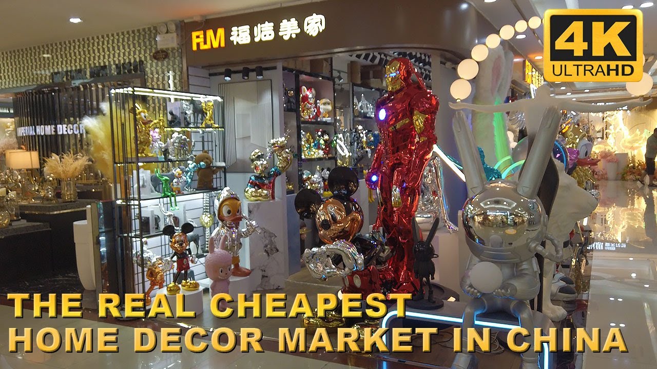 The Real Cheapest Home Decor Market in China | 4KHDR | Faizee Vlogs