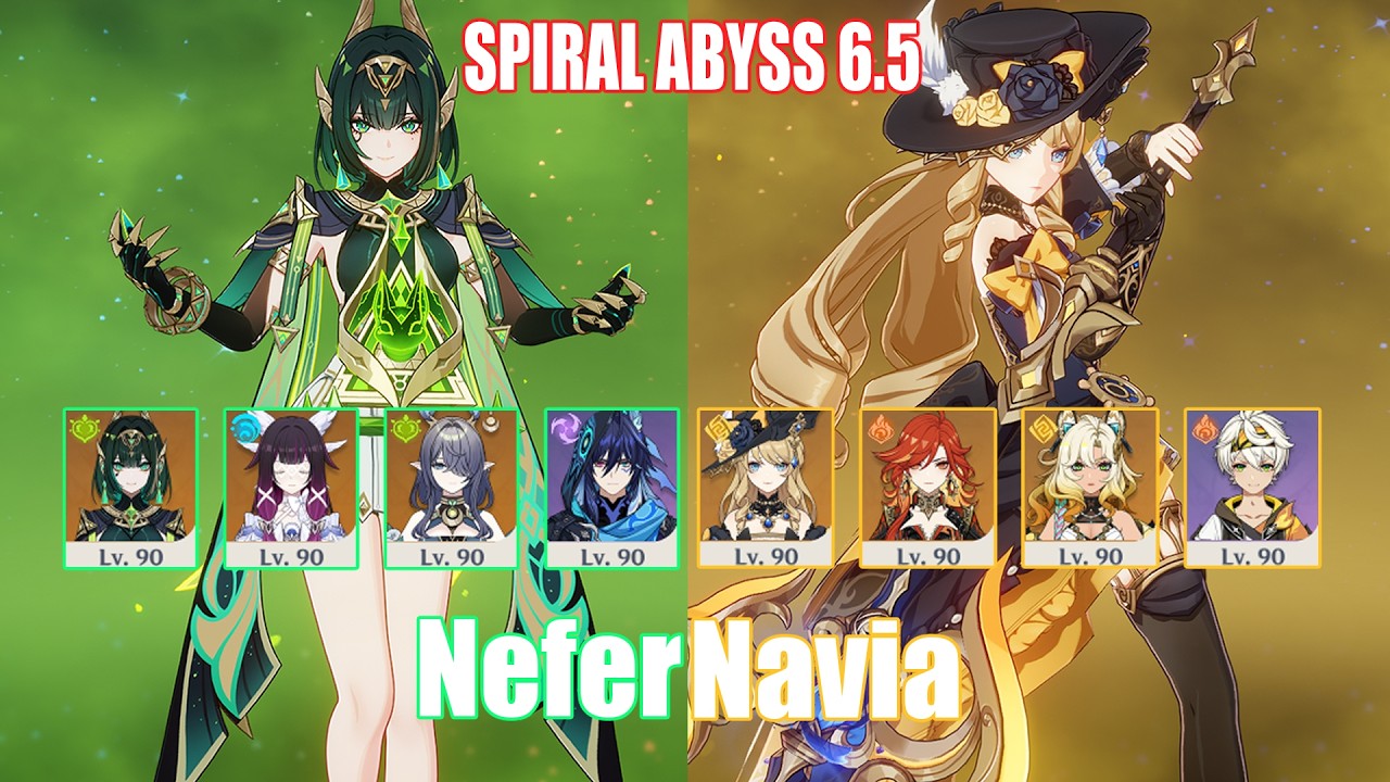 C0 Nefer & C0 Navia | Spiral Abyss 6.5 | Genshin Impact