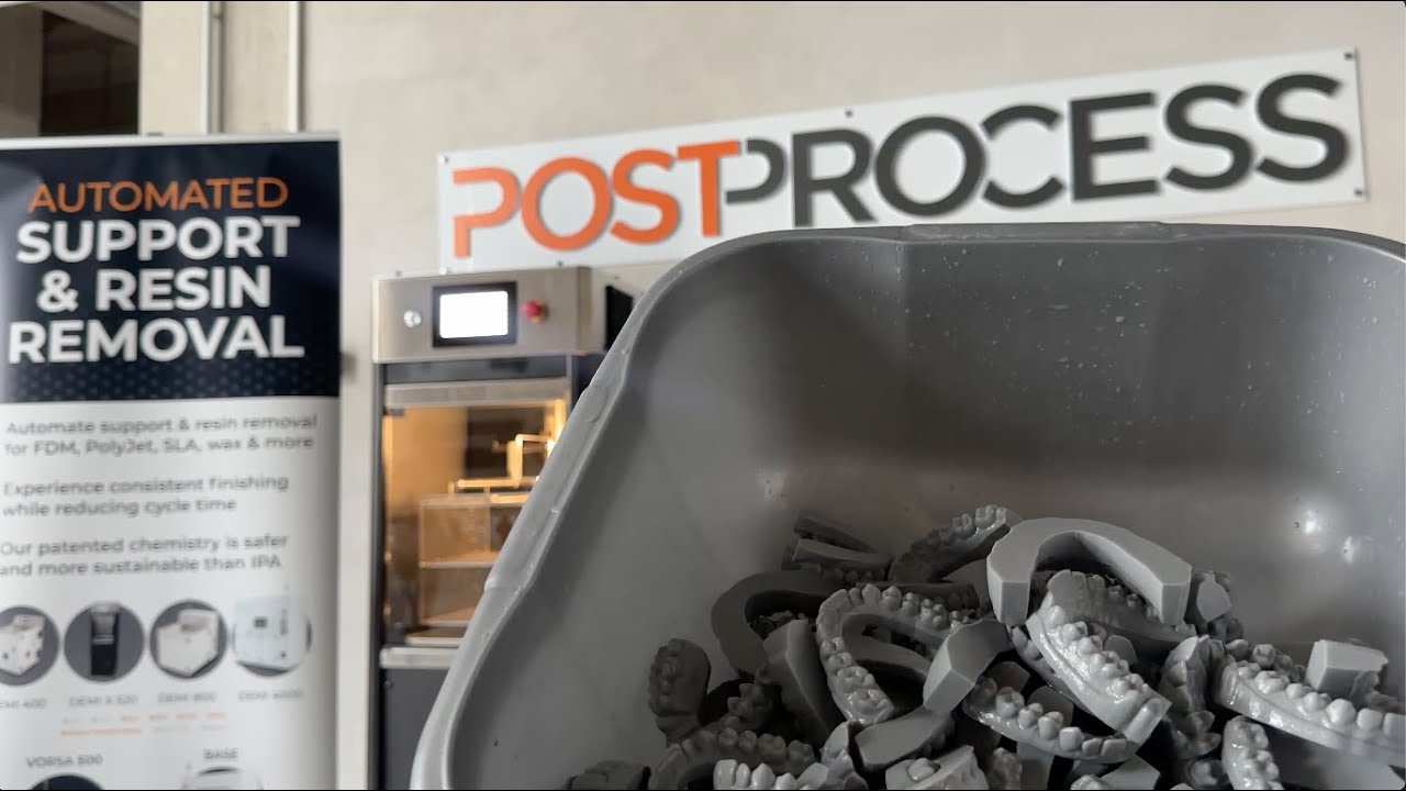 Dental Resin Removal with the PostProcess DEMI X 520