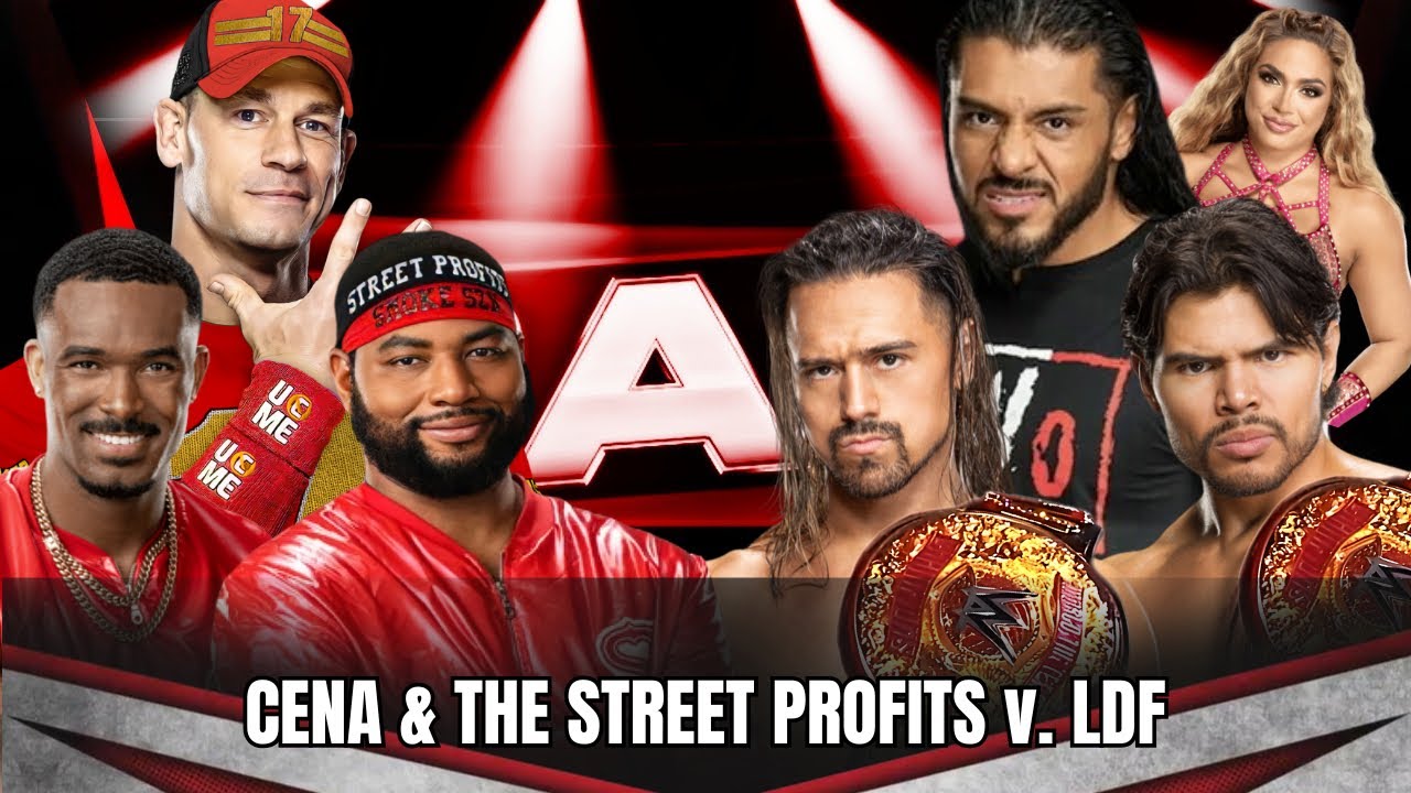 John Cena & The Street Profits vs Legado del Fantasma | RAW