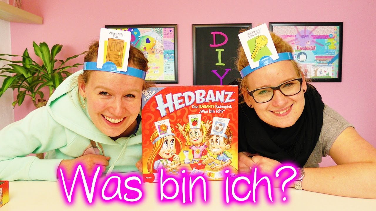 WER oder WAS bin ich Challenge | Eva & Kathi spielen Hedbanz | Wer errät schneller das Wort