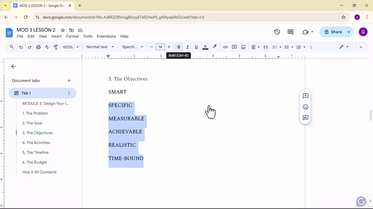 GT - MOD 3, LESSON 2 | Elements Every Fundable Project Needs | Grant Writing for Beginners