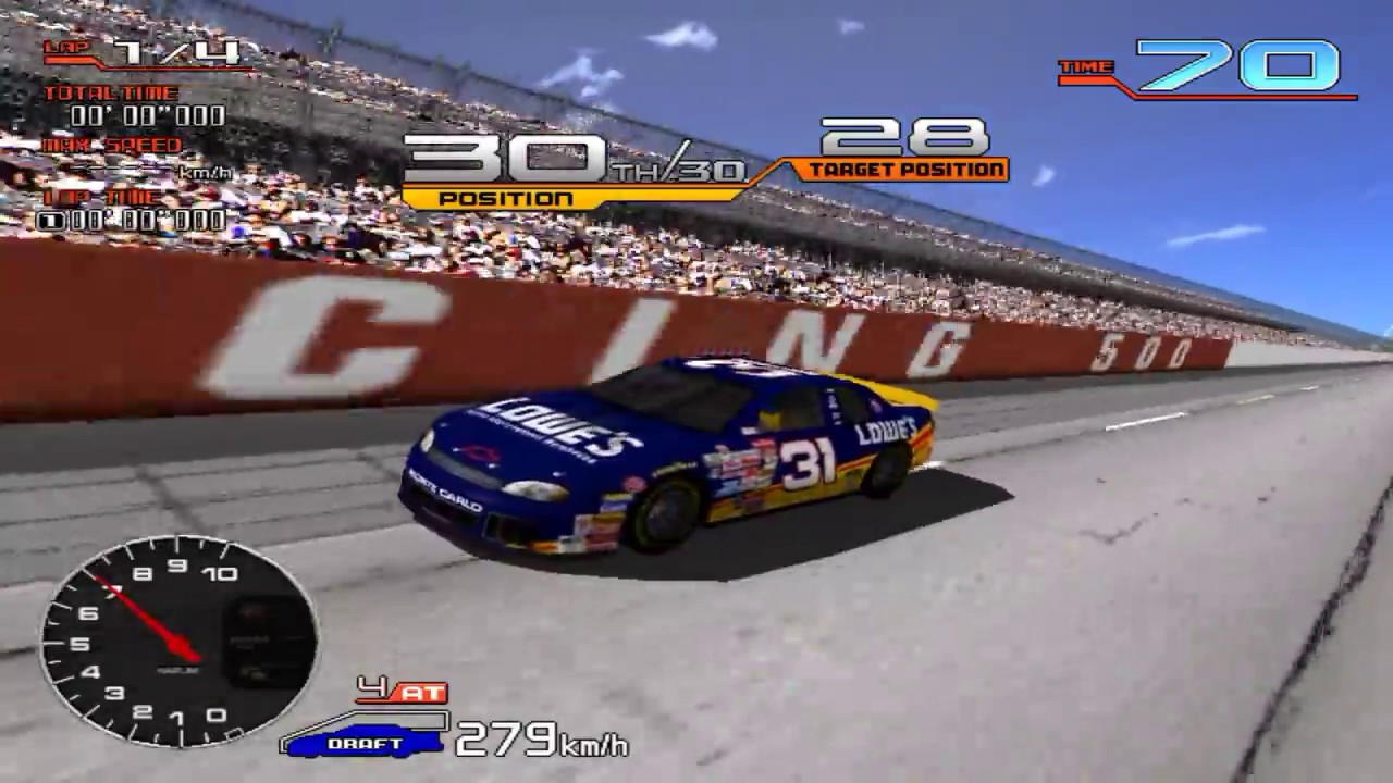 SEGA NASCAR Arcade Talladega Superspeedway 1st ①